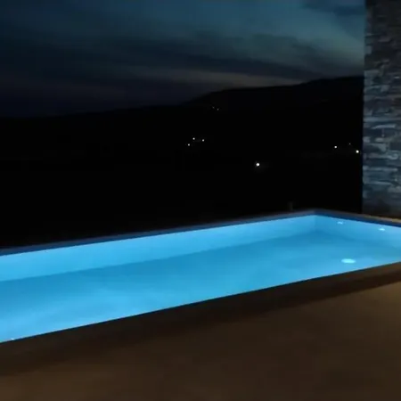 Gray And Blue Villa Ándros