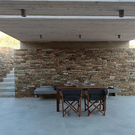 Gray And Blue Villa Ándros