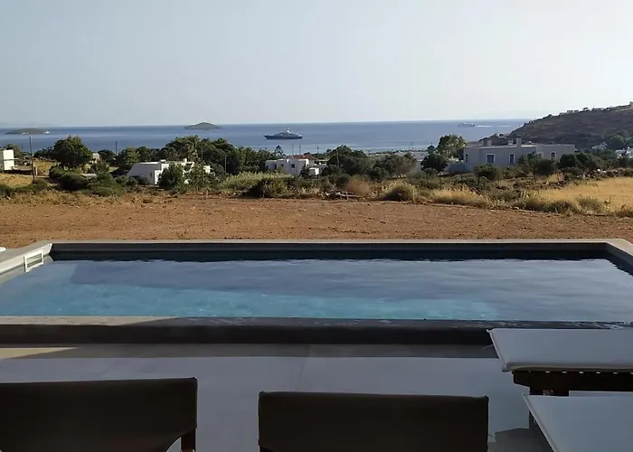 Villa Gray And Blue Ándros