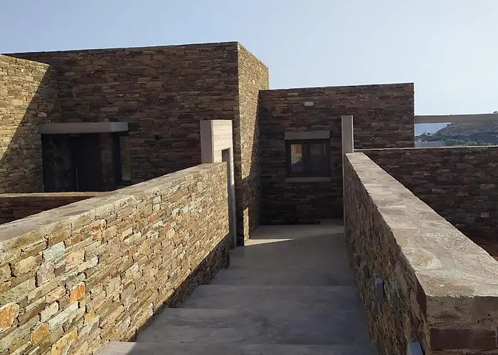 Villa Gray And Blue Ándros